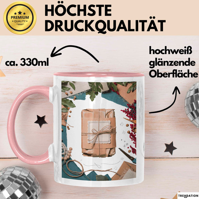 Bastler Tasse Geschenk Lustige Geschenkidee Spruch Für Handmade Verkäufer Rosa Trendation