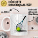 Tennis Spieler Tasse Geschenkidee für Tennisliebhaber Weiß Trendation