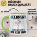 Lehrer Tasse Geschenk für Lehrer Der Mann Der Alles Kann Geschenkidee zum Geburtstag Grün Trendation