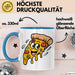 Pizzaliebhaber Tasse Geschenkidee für Pizza Slice Süchtige Blau Trendation