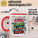 Gamer Geburtstag Tasse Geschenkidee Ein Gamer Steigt Auf Rot Trendation