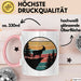 Ziegenbauer Ziegen Tier Retro Tasse Geschenk Lustige Geschenkidee Spruch Rosa Trendation
