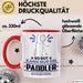 Paddler Geschenk Tasse So Gut Kann Nur Ein Paddler Aussehen Geschenkidee Kaffee-Becher Rot Trendation