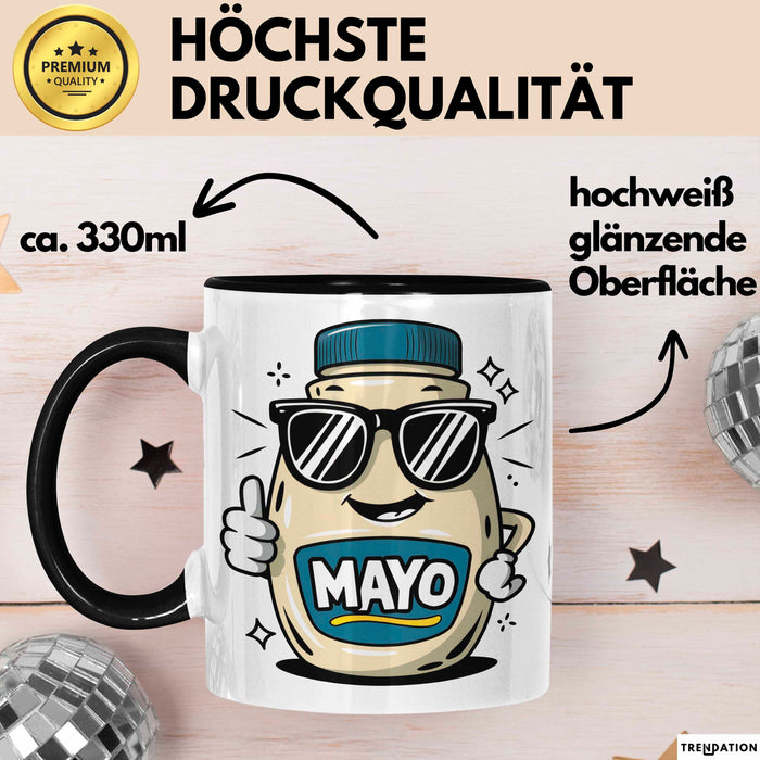 Mayo Süchtiger Tasse Geschenkidee für Cremiger Aufstrich Fan Trendation