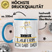 Geschenk für Läuferin Tasse Lustige Geschenkidee Geburtstag Ich Bin Läuferin Ich Darf Das Blau Trendation