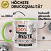 Beste Wildtierforscherin Der Welt Tasse Geschenk für Eine Wildtierforscherin Geprüft Und Sicher Geschenkidee Geburtstag Weihnachten Grün Trendation