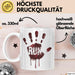 Horror Fan Tasse Run Geschenkidee für Gruselfilm Fans Weiß Trendation
