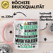 Musikverleger Geschenk Tasse Lustiger Spruch Erheben Sie Sich Der Musikverleger Betritt den Raum Rosa Trendation