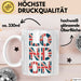 England Flagge London Tasse Geschenk Lustige Geschenkidee Spruch Weiß Trendation