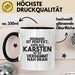 Karsten Tasse Niemand Ist Perfekt, Karsten Ist Nah Dran Geschenk Schwarz Trendation