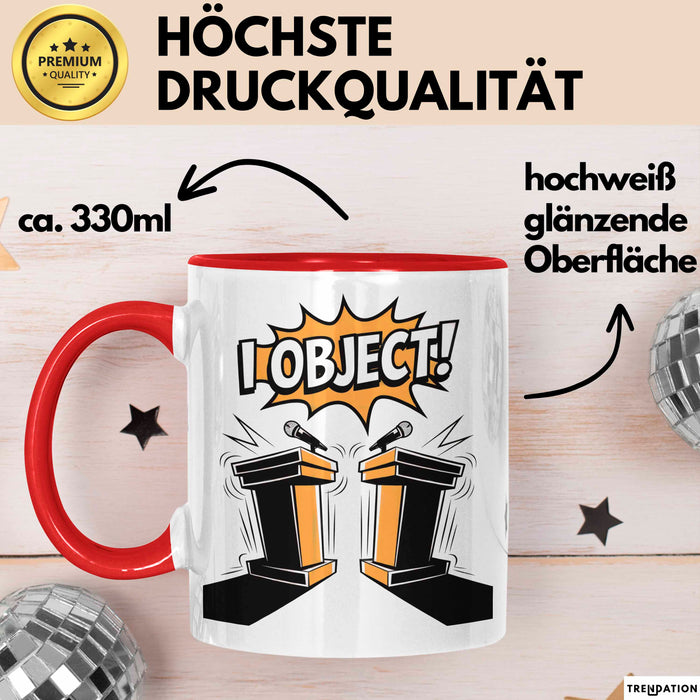 Debattierer Tasse Geschenk Lustige Geschenkidee Spruch Für Argument Profis Rot Trendation