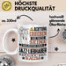 Jazz-Liebhaber Geschenk Tasse Lustiger Spruch Erheben Sie Sich Der Jazz-Liebhaber Betritt den Raum Weiß Trendation