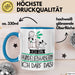 Geschenk für Hundeliebhaberin Tasse Lustige Geschenkidee Geburtstag Ich Bin Hundeliebhaberin Ich Darf Das Blau Trendation