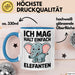 Elefant Tier Tasse Geschenk Lustige Geschenkidee Spruch Ich Mag Halt Einfach Elefanten Blau Trendation