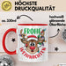 Weihnachten Tasse Geschenk Frohe Weihnachten Rentier Geschenkidee Weihnachtszeit Kaffee-Becher Rot Trendation