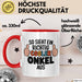 Onkel Nichte Neffe Tasse Geschenk Lustige Geschenkidee Spruch So Sieht Ein Richtig Cooler Onkel Aus Rot Trendation