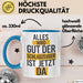 Schlagzeugspieler Schlagzeuger Schlagzeug Tasse Geschenk Lustige Geschenkidee Spruch Der Schlagzeuger Ist Jetzt Da Blau Trendation