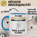 Boulderer Geschenk Tasse Lustiger Spruch Ich Bin Boulderer Warum Weil Ich Es Kann Geschenkidee Bester Boulderer Geburtstag Kaffee-Becher Blau Trendation
