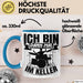 Schlagzeug-Spieler Geschenk Drummer Tasse Geschenkidee Spruch Ich Bin Dann Mal Im Keller Schlagzeuger Blau Trendation