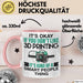 3D Drucker Tasse "Okay 3D Printing Smart People Thing" TechnikGeschenkidee Rosa Trendation