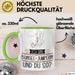Bungee-Jumperin Tasse Geschenk Ich Bin Bungee-Jumperin Und Du So Geschenkidee Lustiger Spruch Becher Grün Trendation