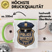 Polizist Tasse Geschenkidee für Strafverfolgung Grün Trendation