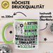 Musikgeschäftsinhaber Geschenk Tasse Lustiger Spruch Erheben Sie Sich Der Musikgeschäftsinhaber Betritt den Raum Grün Trendation