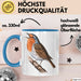 Rotkehlchen Vogel Beobachtet Singvögel Tasse Geschenk Lustige Geschenkidee Spruch Blau Trendation