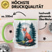Fuchs Tierliebhaber Tasse Geschenk Lustige Geschenkidee Spruch Grün Trendation