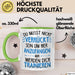 Office Arbeitskollege Tasse Geschenk Lustige Geschenkidee Spruch Du Musst Nicht Verrückt Sein Um Hier Anzufangen Grün Trendation