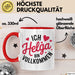 Helga Tasse Geschenk Ich Bin Vollkommen Helga Geschenkidee Geburtstag Rot Trendation