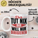 Dirigent Geschenk Orchester Chorleiter Geschenkidee Tasse Der Tut Nix Der Will Nur Dirigieren Kaffee-Becher Weiß Trendation