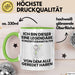 Konzertveranstalter Geschenk Tasse Lustige Geschenkidee Geburtstag für Konzertveranstalter Ich Bin Dieser Legendäre Konzertveranstalter Von Dem Alle Geredet Haben Kaffee-Becher Grün Trendation