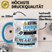Rennfahrerin Tasse Geschenk Lustiger Spruch Bitte Erheben Sie Sich Seine Majestät Die Rennfahrerin Betritt Den Raum Blau Trendation