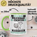 Wildtieraufzüchter Tasse Geschenk für Wildtieraufzüchter Geburtstag Lustiger Spruch Kaffee-Becher Was Ist Deine Superkraft Grün Trendation