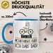 Geschenk für Mountainbike-Guide Tasse Lustige Geschenkidee Geburtstag Ich Bin Mountainbike-Guide Ich Darf Das Blau Trendation