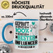 Influencer Geschenk Lustiger Spruch für Influencer Geschenkidee Bester Influencer Der Welt Blau Trendation