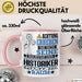 Historiker Geschenk Tasse Lustiger Spruch Erheben Sie Sich Der Historiker Betritt den Raum Rosa Trendation