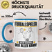 Fußballspieler Tasse Geschenk für Fußballspieler Der Mann Der Alles Kann Geschenkidee zum Geburtstag Blau Trendation