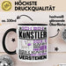 Künstler Geschenk Tasse Geschenkidee für Künstler Geburtstag Lustiger Spruch Ich Bin Künstler Ich Kann Es Dir Erklären Aber Nicht Für Dich Verstehen Schwarz Trendation