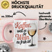 Kaffee Weintrinker Tasse Geschenk Lustige Geschenkidee Weil Es für Wein Zu Früh Ist Rosa Trendation