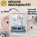 Urenkel Geschenk Tasse Ich Bin Urenkel Aber Sag Doch Einfach Superheld Lustige Geschenkdiee für Urenkel Kaffee-Becher Rosa Trendation
