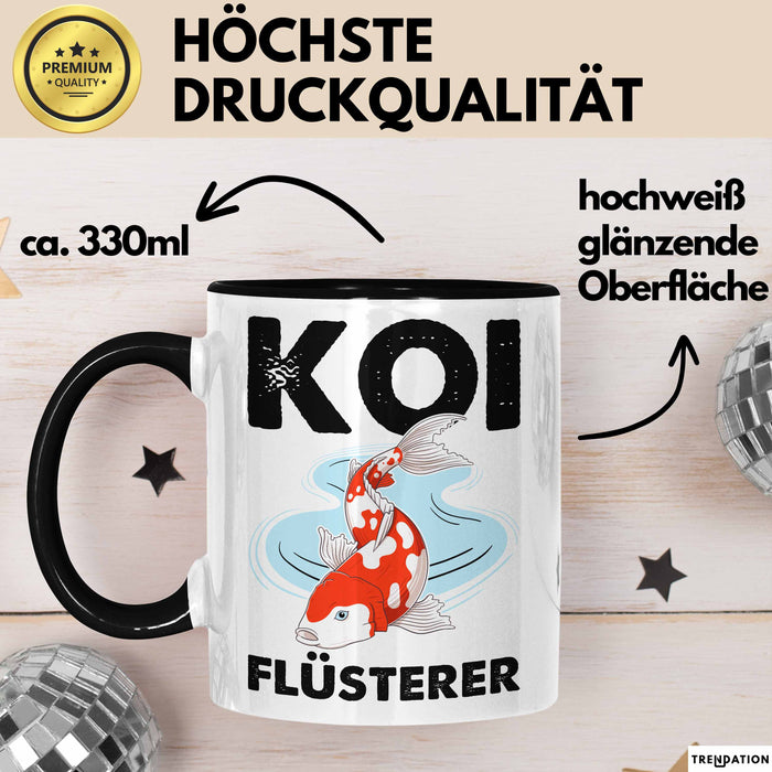 Koi-Fisch Tasse Geschenk Koi Flüsterer Koi Züchter Geschenkidee Becher Trendation
