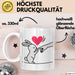 Kaninchen Hase Tierliebhaber Tasse Geschenk Lustige Geschenkidee Spruch Weiß Trendation