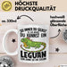 Leguan-Besitzer Tasse Geschenk Sei Immer Du Selbst Es Sei Denn Du Kannst Ein Leguan Sein Weiß Trendation