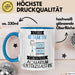 Aquarium-Enthusiastin Tasse Geschenk Becher Stark Attraktiv Furchtlos Aquarium-Enthusiastin Lustige Geschenkidee Blau Trendation