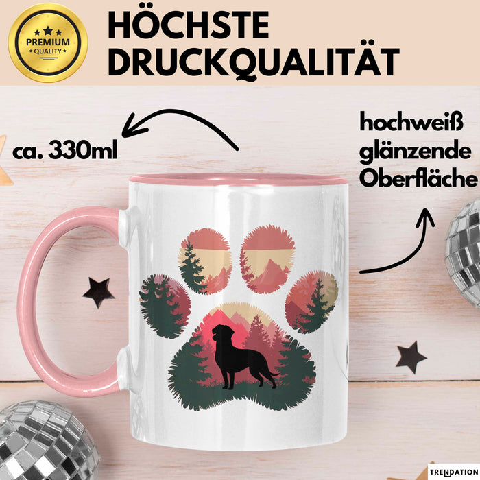 Appenzeller Sennenhund Hund Tasse Geschenk Lustige Geschenkidee Spruch Rosa Trendation