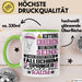 Fallschirmspringer Geschenk Tasse Lustiger Spruch Erheben Sie Sich Der Fallschirmspringer Betritt den Raum Grün Trendation
