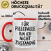 Sarkasmus Tasse Geschenk Lustige Geschenkidee Spruch Für Pillepalle Bin Ich Nicht Zuständig Rot Trendation