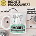 Model Geschenk Tasse Ich Bin Model Aber Sag Doch Einfach Superheld Lustige Geschenkdiee für Model Kaffee-Becher Weiß Trendation